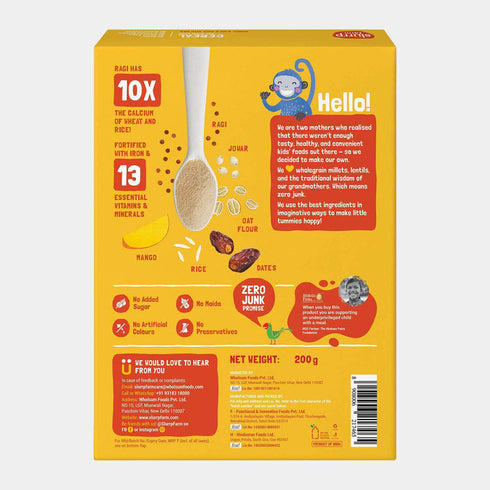 Slurrp Farm Mango, Ragi & Rice Cereal